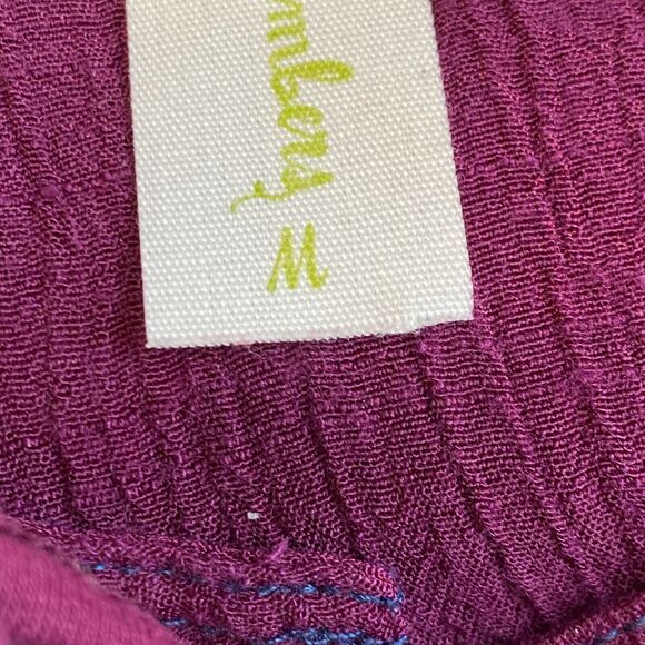 Matilda Jane Dress Womens Medium Burgundy Paint by Numbers Tawny Drop Waist Mini - Picture 6 of 16